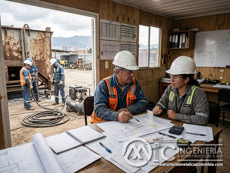 Cronograma de sandblasting y mano de obra del proyecto en Bogotá, Colombia. Montajes, Ingeniería y Construcción. MIC SAS. Cronograma de sandblasting y mano de obra del proyecto en Bogotá, Colombia. Montajes, Ingeniería y Construcción. MIC SAS.