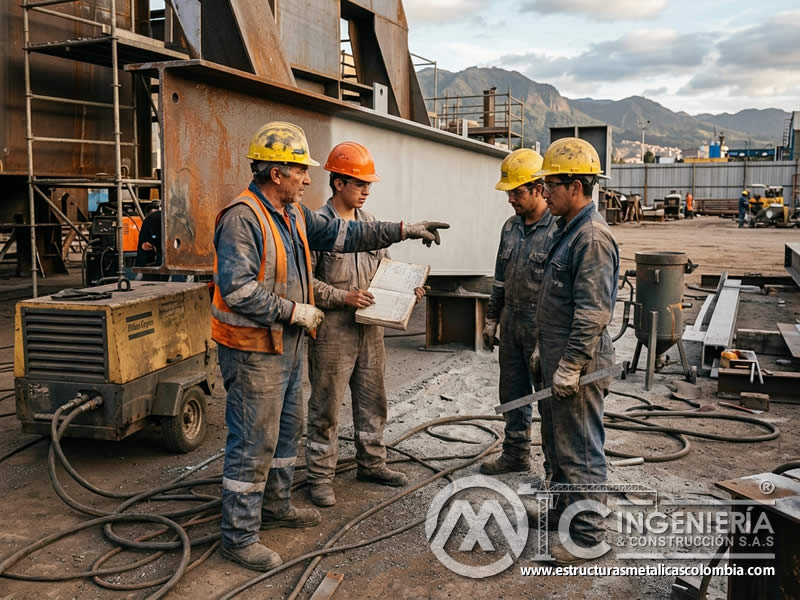 Rendimiento diario de cuadrilla de sandblasting en Bogotá, Colombia. Montajes, Ingeniería y Construcción. MIC SAS. Rendimiento diario de cuadrilla de sandblasting en Bogotá, Colombia. Montajes, Ingeniería y Construcción. MIC SAS.