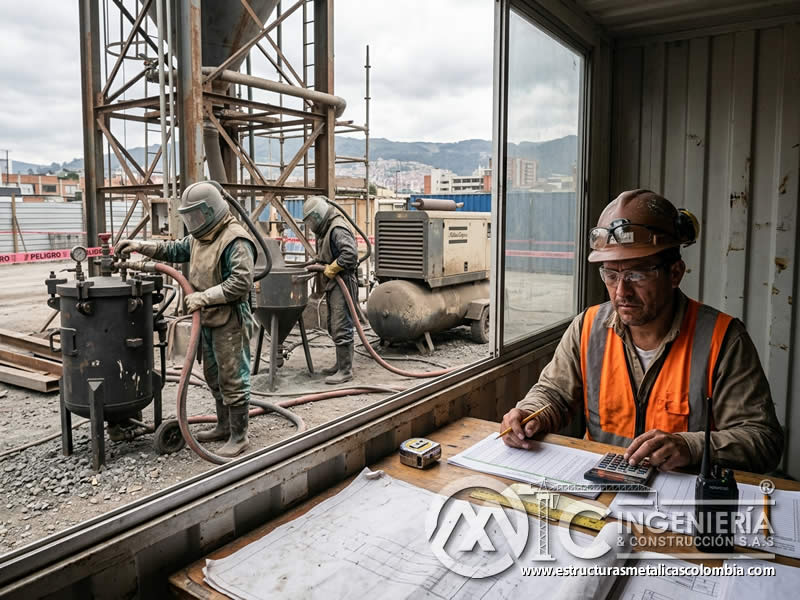 Tasa horaria de operarios de sandblasting en presupuesto en Bogotá, Colombia. Montajes, Ingeniería y Construcción. MIC SAS. Tasa horaria de operarios de sandblasting en presupuesto en Bogotá, Colombia. Montajes, Ingeniería y Construcción. MIC SAS.