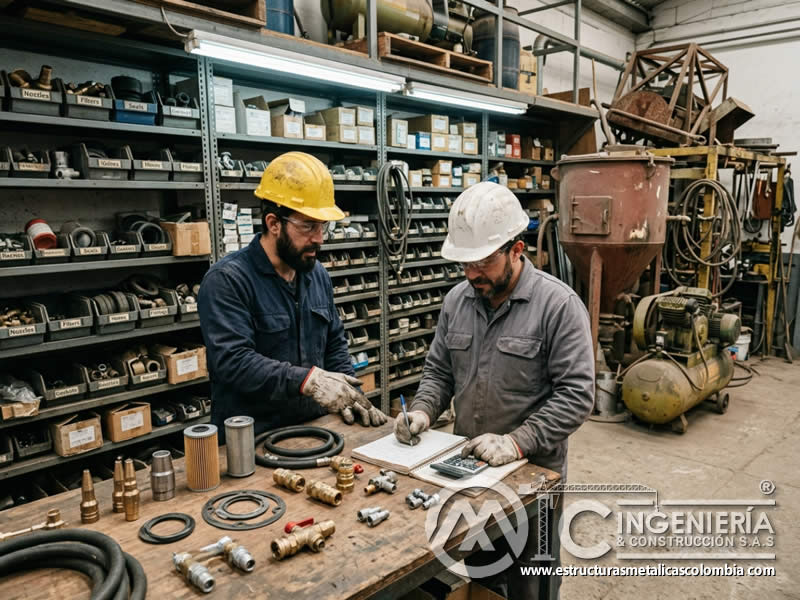 Repuestos de sandblasting, disponibilidad y costo en Bogotá, Colombia. Montajes, Ingeniería y Construcción. MIC SAS.
