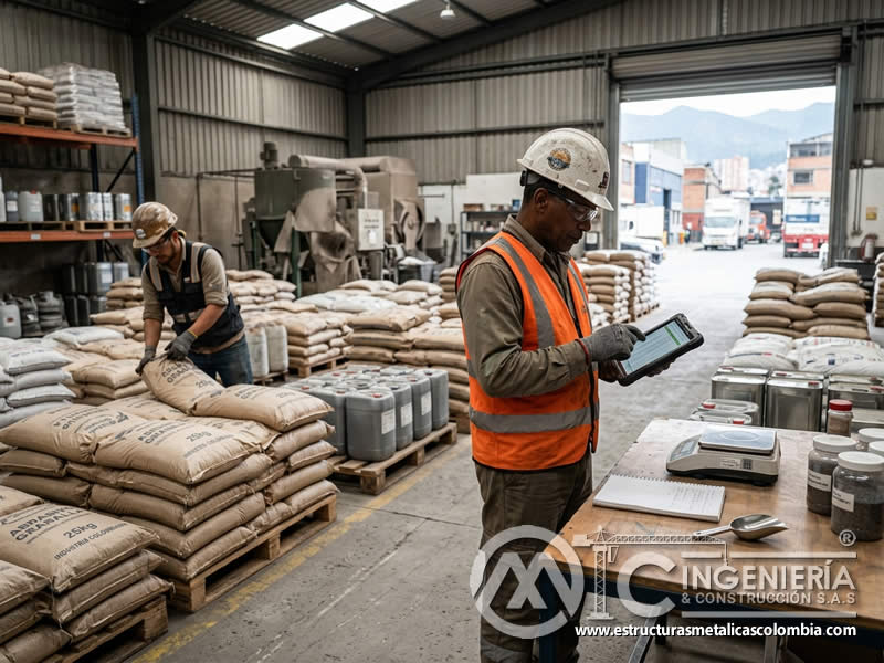 Inventario de abrasivos para sandblasting y presupuesto en Bogotá, Colombia. Montajes, Ingeniería y Construcción. MIC SAS.