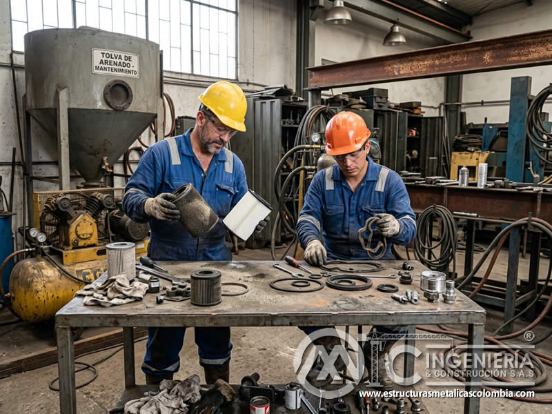 Filtros, juntas y sellos de sandblasting en costos en Bogotá, Colombia. Montajes, Ingeniería y Construcción. MIC SAS.