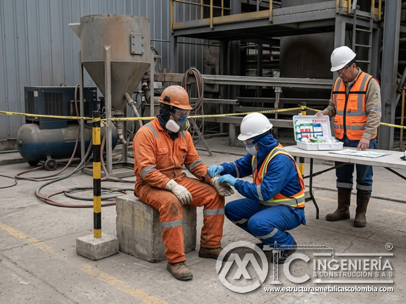 Accidentes de seguridad en sandblasting e imprevistos en Bogotá, Colombia. Montajes, Ingeniería y Construcción. MIC SAS. Accidentes de seguridad en sandblasting e imprevistos en Bogotá, Colombia. Montajes, Ingeniería y Construcción. MIC SAS.