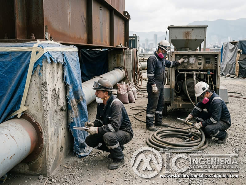 Daños en superficies por sandblasting y riesgo en Bogotá, Colombia. Montajes, Ingeniería y Construcción. MIC SAS. Daños en superficies por sandblasting y riesgo en Bogotá, Colombia. Montajes, Ingeniería y Construcción. MIC SAS.