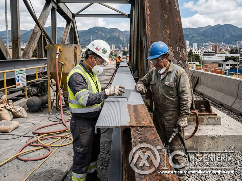 Calidad del trabajo de sandblasting y retrabajos en Bogotá, Colombia. Montajes, Ingeniería y Construcción. MIC SAS.