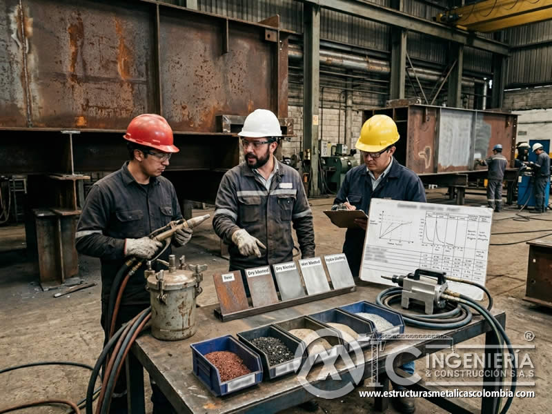 Comparación de alternativas de sandblasting a largo plazo en Bogotá, Colombia. Montajes, Ingeniería y Construcción. MIC SAS.