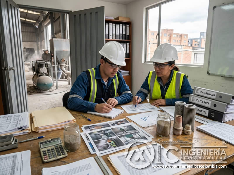 Datos de costos de sandblasting en ciclo de vida en Bogotá, Colombia. Montajes, Ingeniería y Construcción. MIC SAS.