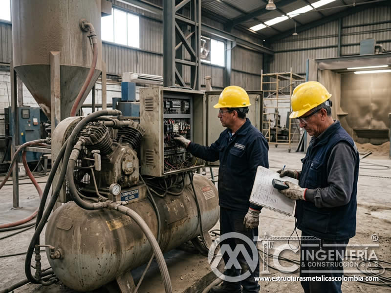 Energía de sandblasting en costos operativos a largo plazo en Bogotá, Colombia. Montajes, Ingeniería y Construcción. MIC SAS.