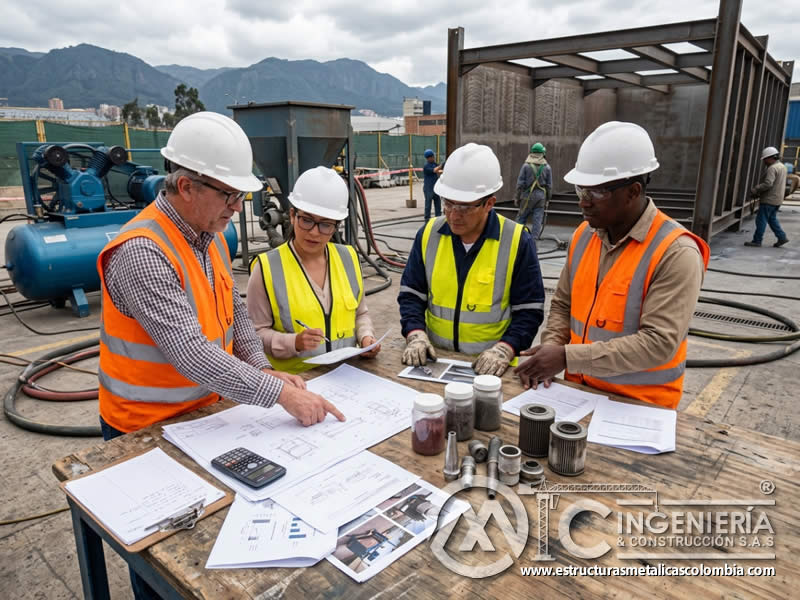 Optimización de costos a largo plazo de sandblasting en Bogotá, Colombia. Montajes, Ingeniería y Construcción. MIC SAS.