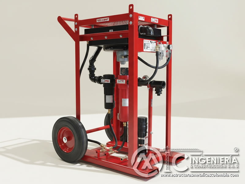 Secador de aire portátil para control de humedad en el arenado en Bogotá, Colombia. MIC SAS.