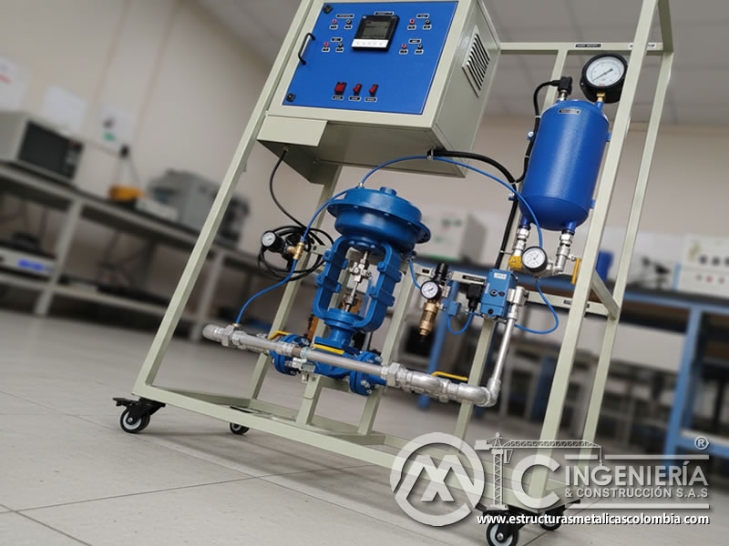 Regulador de presión y manómetro para calibración del arenado en Bogotá, Colombia. Montajes, Ingeniería y Construcción. MIC SAS.