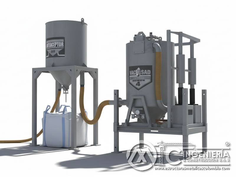 Recuperación de abrasivo por succión neumática con ciclón separador en Bogotá, Colombia. Montajes, Ingeniería y Construcción. MIC SAS. Recuperación de abrasivo por succión neumática con ciclón separador en Bogotá, Colombia. Montajes, Ingeniería y Construcción. MIC SAS.