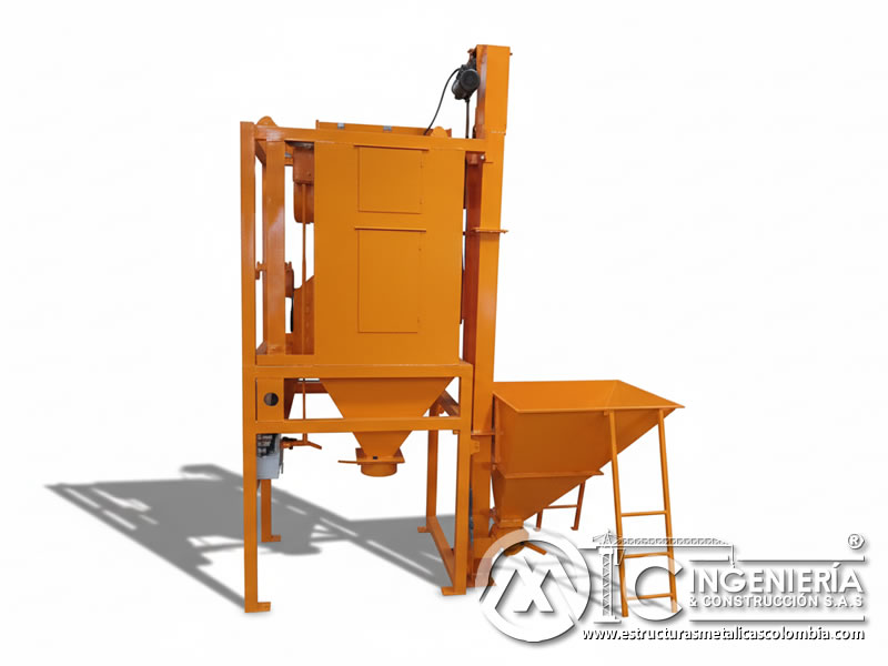 Separador de abrasivo con elevador de cangilones y tolva de carga en Bogotá, Colombia. Montajes, Ingeniería y Construcción. MIC SAS. Separador de abrasivo con elevador de cangilones y tolva de carga en Bogotá, Colombia. Montajes, Ingeniería y Construcción. MIC SAS.