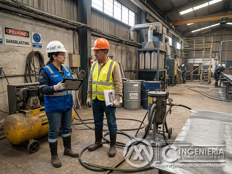 Consulta ante autoridad sobre regulaciones de sandblasting en Bogotá, Colombia. Montajes, Ingeniería y Construcción. MIC SAS.
