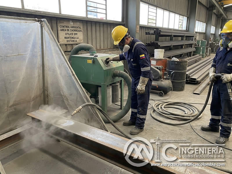 Partículas suspendidas por chorro abrasivo y control ambiental en Bogotá, Colombia. Montajes, Ingeniería y Construcción. MIC SAS.