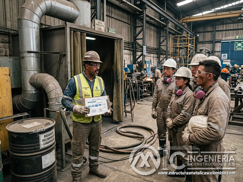Normativa ambiental de sandblasting para operarios en Bogotá, Colombia. Montajes, Ingeniería y Construcción. MIC SAS.