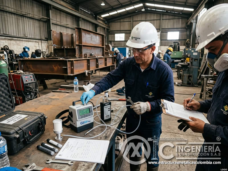 Calibración de equipos de sandblasting para calidad del aire en Bogotá, Colombia. Montajes, Ingeniería y Construcción. MIC SAS.