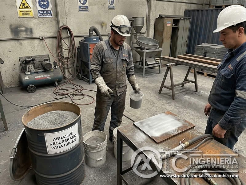 Ahorro operativo en arenado con abrasivo reciclado en Bogotá, Colombia. Montajes, Ingeniería y Construcción. MIC SAS. Ahorro operativo en arenado con abrasivo reciclado en Bogotá, Colombia. Montajes, Ingeniería y Construcción. MIC SAS.