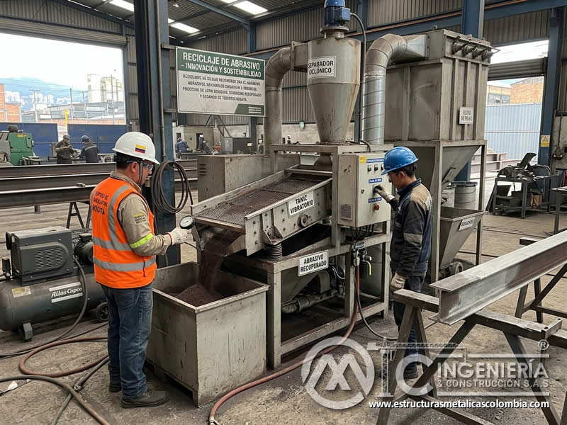 Innovación en reciclaje de abrasivos de sandblasting en Bogotá, Colombia. Montajes, Ingeniería y Construcción. MIC SAS. Innovación en reciclaje de abrasivos de sandblasting en Bogotá, Colombia. Montajes, Ingeniería y Construcción. MIC SAS.