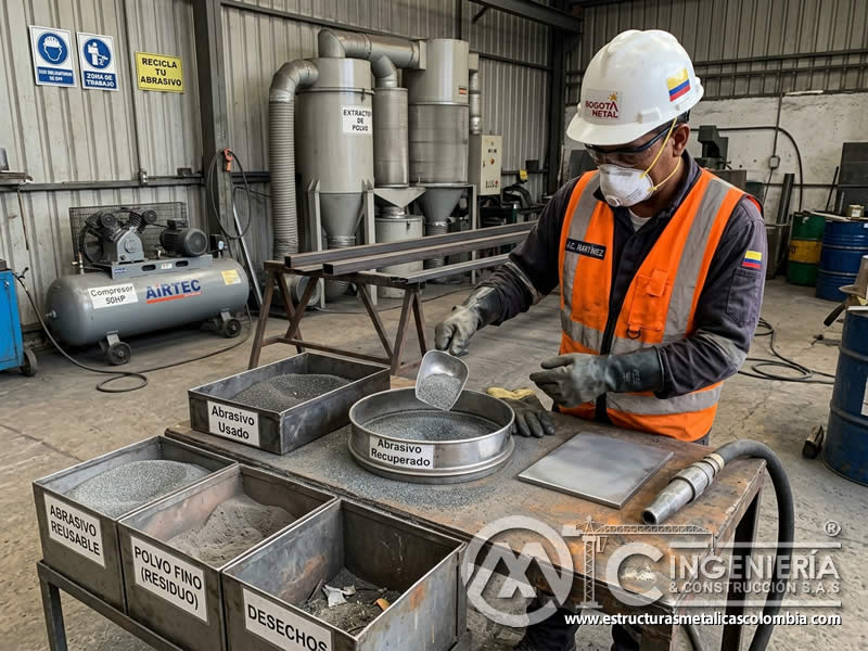 Reciclaje de abrasivos de sandblasting y beneficio ambiental en Bogotá, Colombia. Montajes, Ingeniería y Construcción. MIC SAS. Reciclaje de abrasivos de sandblasting y beneficio ambiental en Bogotá, Colombia. Montajes, Ingeniería y Construcción. MIC SAS.