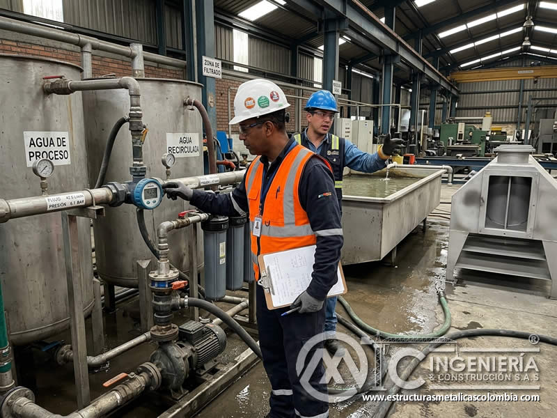Auditoría del consumo de agua en limpieza abrasiva en Bogotá, Colombia. Montajes, Ingeniería y Construcción. MIC SAS.