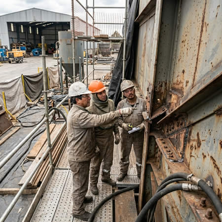Estimación de cuadrillas de limpieza abrasiva para proyectos industriales con supervisión y control técnico en Bogotá, Colombia. Montajes, Ingeniería y Construcción. MIC SAS.