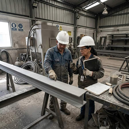 Acabados por chorro abrasivo para superficies metálicas que requieren limpieza, textura y recubrimiento duradero en Bogotá, Colombia. Montajes, Ingeniería y Construcción. MIC SAS.
