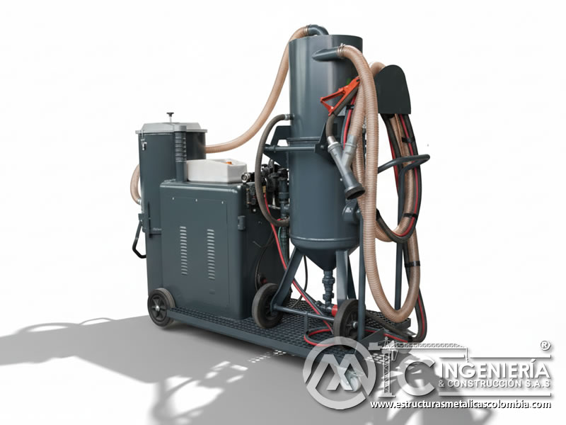 Equipo de succión portátil con tolva para recolección de residuos en Bogotá, Colombia. Montajes, Ingeniería y Construcción. MIC SAS. Equipo de succión portátil con tolva para recolección de residuos en Bogotá, Colombia. Montajes, Ingeniería y Construcción. MIC SAS.