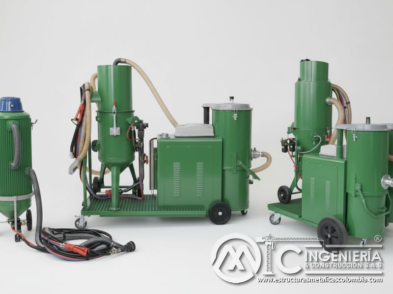 Equipos portátiles de limpieza abrasiva con recolección de polvo en Bogotá, Colombia. Montajes, Ingeniería y Construcción. MIC SAS. Equipos portátiles de limpieza abrasiva con recolección de polvo en Bogotá, Colombia. Montajes, Ingeniería y Construcción. MIC SAS.