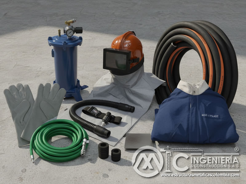 Kit de EPP para capacitación inicial de operarios de sandblasting en Bogotá, Colombia. Montajes, Ingeniería y Construcción. MIC SAS. Kit de EPP para capacitación inicial de operarios de sandblasting en Bogotá, Colombia. Montajes, Ingeniería y Construcción. MIC SAS.