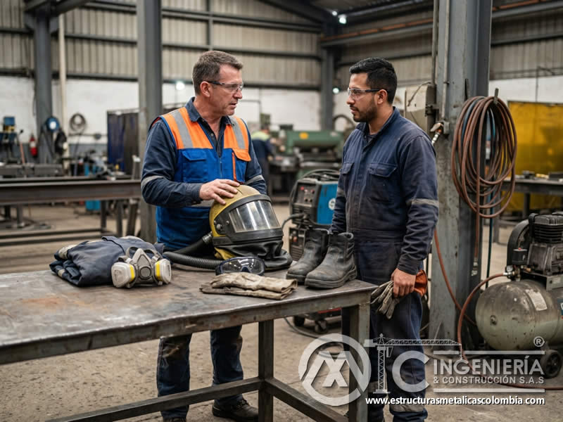 Medidas de prevención en salud para labores con materiales abrasivos en Bogotá, Colombia. Montajes, Ingeniería y Construcción. MIC SAS.