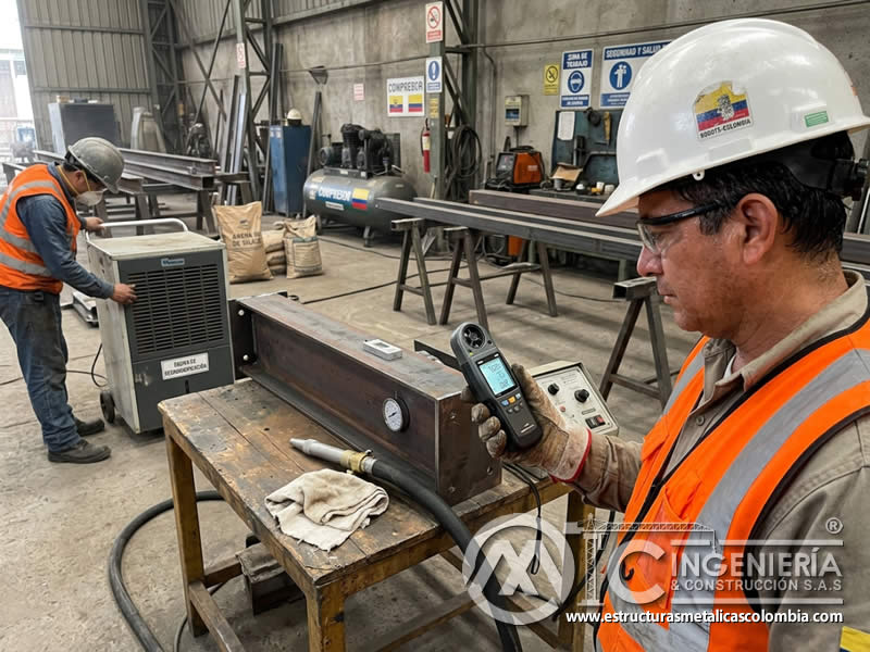 Condiciones de humedad y rango recomendado para sandblasting en Bogotá, Colombia. Montajes, Ingeniería y Construcción. MIC SAS.