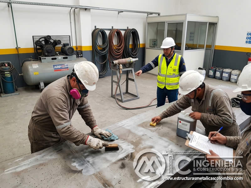 Acciones correctivas por limpieza incompleta antes del chorro abrasivo en Bogotá, Colombia. Montajes, Ingeniería y Construcción. MIC SAS. Acciones correctivas por limpieza incompleta antes del chorro abrasivo en Bogotá, Colombia. Montajes, Ingeniería y Construcción. MIC SAS.