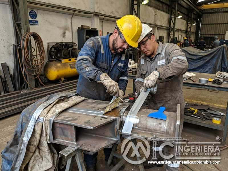 Acciones correctivas por protección deficiente antes del chorro de arena en Bogotá, Colombia. Montajes, Ingeniería y Construcción. MIC SAS. Acciones correctivas por protección deficiente antes del chorro de arena en Bogotá, Colombia. Montajes, Ingeniería y Construcción. MIC SAS.