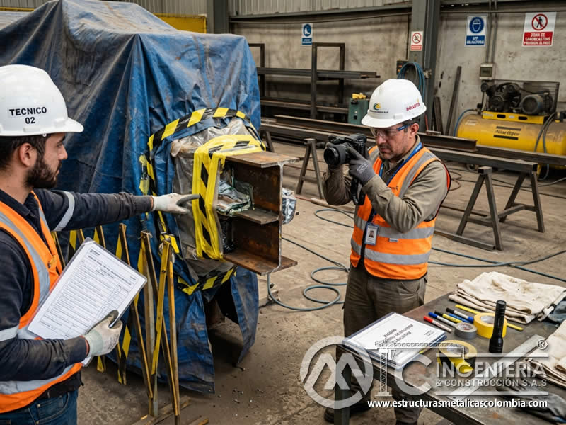 Documentación de protección para arenado con registros fotográficos en Bogotá, Colombia. Montajes, Ingeniería y Construcción. MIC SAS. Documentación de protección para arenado con registros fotográficos en Bogotá, Colombia. Montajes, Ingeniería y Construcción. MIC SAS.