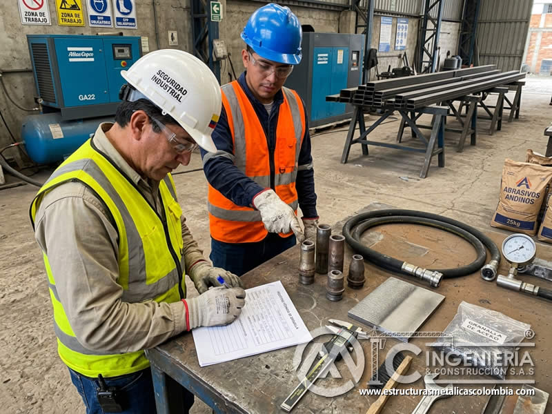Registro de boquilla y ficha técnica para limpieza abrasiva en Bogotá, Colombia. Montajes, Ingeniería y Construcción. MIC SAS.
