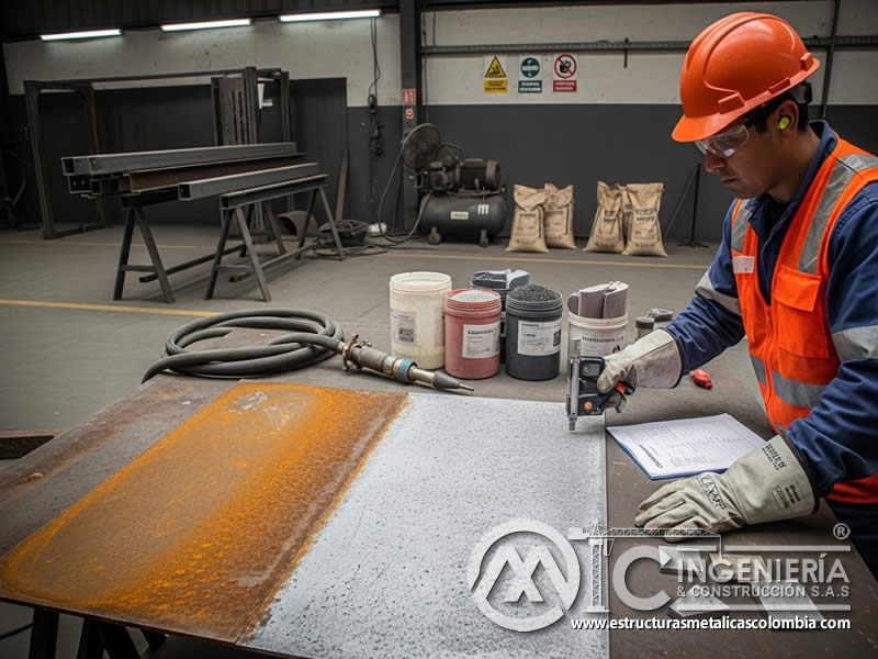 Abrasivo para acero y perfil de anclaje en sandblasting en Bogotá, Colombia. Montajes, Ingeniería y Construcción. MIC SAS. Abrasivo para acero y perfil de anclaje en sandblasting en Bogotá, Colombia. Montajes, Ingeniería y Construcción. MIC SAS.