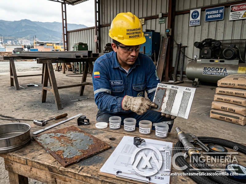 Dureza del abrasivo para remoción de recubrimientos con chorro abrasivo en Bogotá, Colombia. Montajes, Ingeniería y Construcción. MIC SAS. Dureza del abrasivo para remoción de recubrimientos con chorro abrasivo en Bogotá, Colombia. Montajes, Ingeniería y Construcción. MIC SAS.