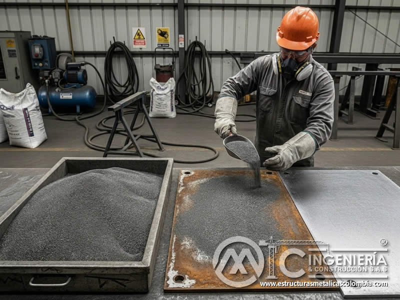 Granalla metálica para limpieza de acero con chorro abrasivo en Bogotá, Colombia. Montajes, Ingeniería y Construcción. MIC SAS. Granalla metálica para limpieza de acero con chorro abrasivo en Bogotá, Colombia. Montajes, Ingeniería y Construcción. MIC SAS.