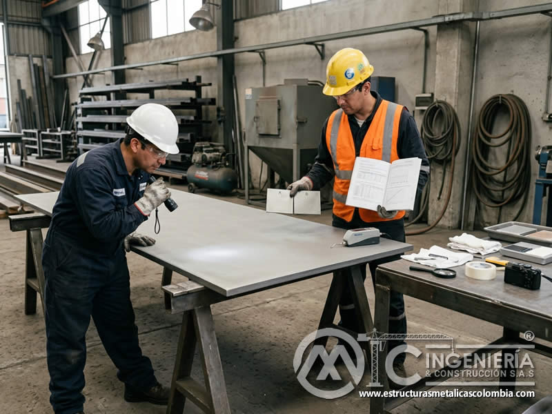 Criterios de acabado e inspección de sandblasting en Bogotá, Colombia. Montajes, Ingeniería y Construcción. MIC SAS.