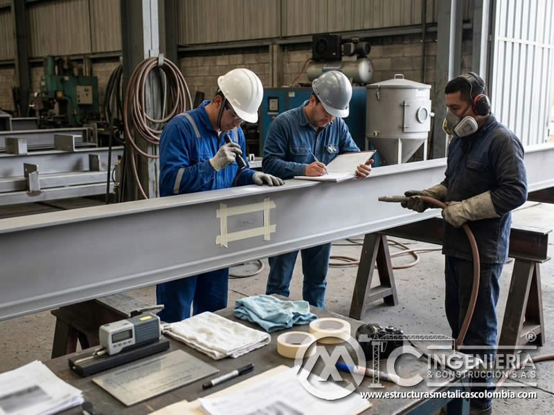 Acciones correctivas registradas en sandblasting en Bogotá, Colombia. Montajes, Ingeniería y Construcción. MIC SAS.