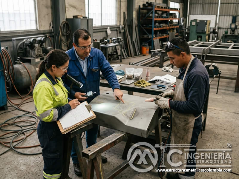 Causa raíz de defectos de sandblasting y calidad en Bogotá, Colombia. Montajes, Ingeniería y Construcción. MIC SAS.