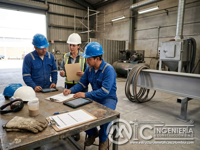 Encuesta de operarios sobre proceso de sandblasting en Bogotá, Colombia. Montajes, Ingeniería y Construcción. MIC SAS.