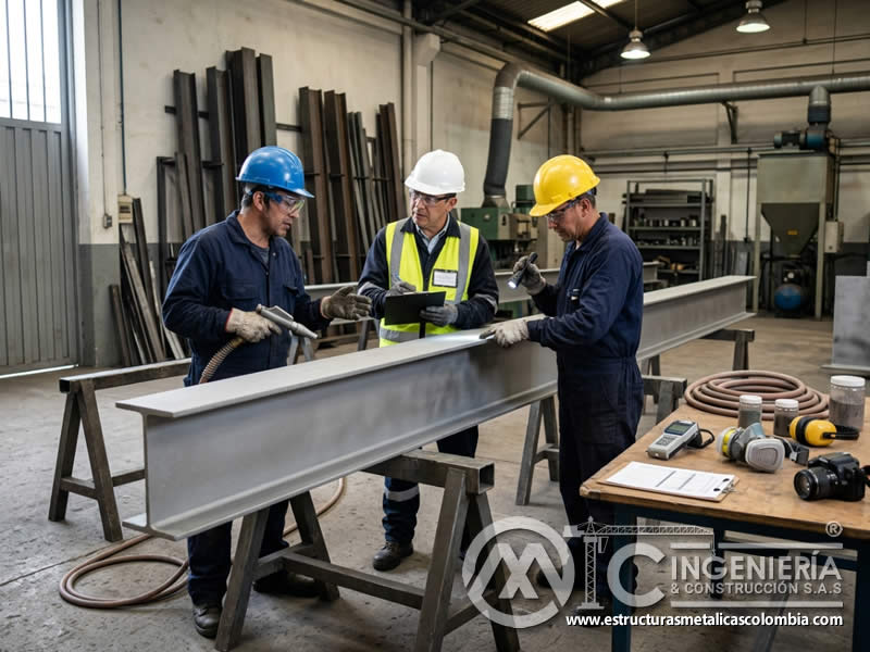 Retroalimentación de operarios de sandblasting en Bogotá, Colombia. Montajes, Ingeniería y Construcción. MIC SAS.