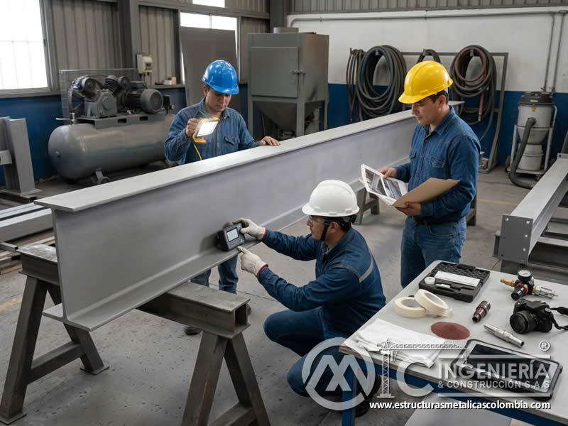 Seguimiento de ajustes y resultados de sandblasting en Bogotá, Colombia. Montajes, Ingeniería y Construcción. MIC SAS.