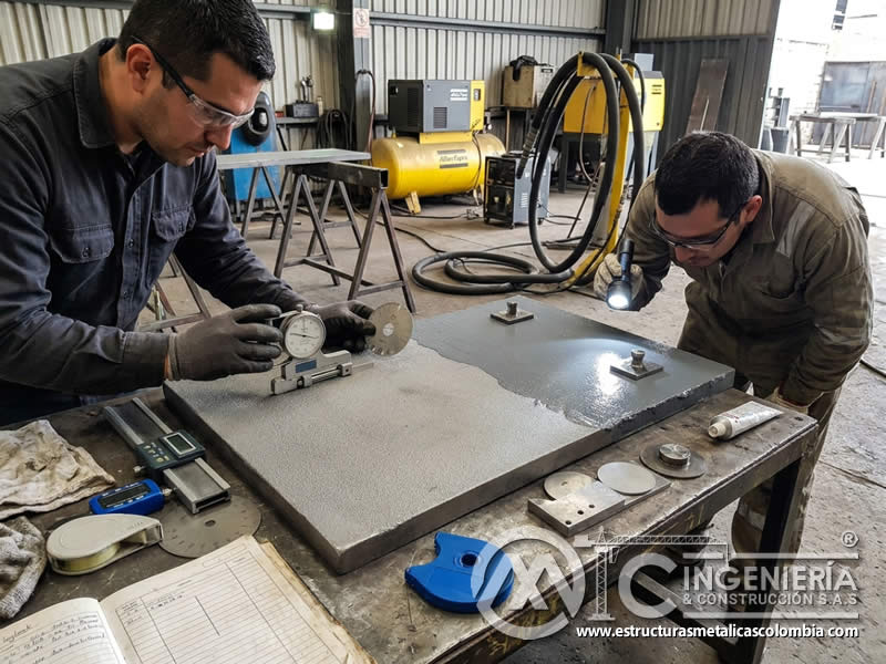 Perfil de anclaje y adherencia tras sandblasting en Bogotá, Colombia. Montajes, Ingeniería y Construcción. MIC SAS.
