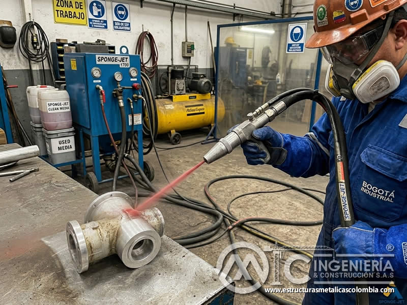 Dosificación de partículas de esponja en limpieza en Bogotá, Colombia. Montajes, Ingeniería y Construcción. MIC SAS. Dosificación de partículas de esponja en limpieza en Bogotá, Colombia. Montajes, Ingeniería y Construcción. MIC SAS.
