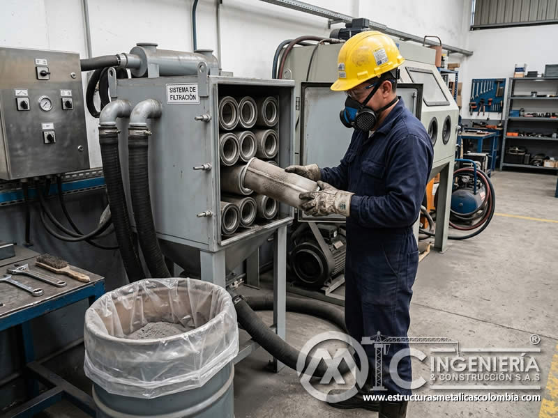 Mantenimiento de filtros en granallado sin polvo en Bogotá, Colombia. Montajes, Ingeniería y Construcción. MIC SAS. Mantenimiento de filtros en granallado sin polvo en Bogotá, Colombia. Montajes, Ingeniería y Construcción. MIC SAS.