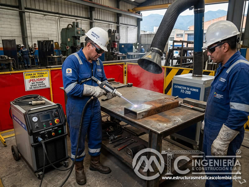 Tecnología láser de limpieza avanzada industrial en Bogotá, Colombia. Montajes, Ingeniería y Construcción. MIC SAS.