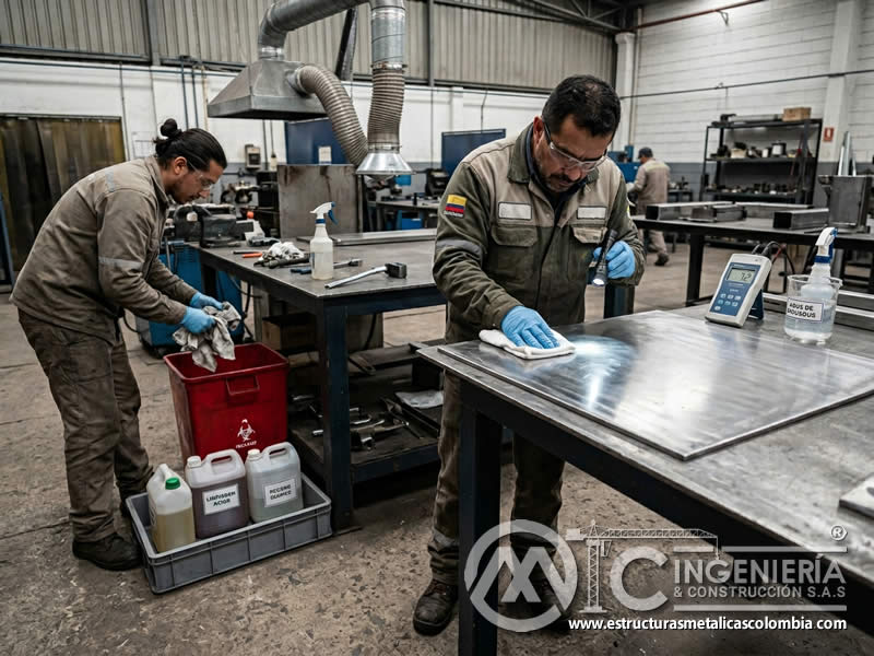 Inspección final de limpieza química sobre metal en Bogotá, Colombia. Montajes, Ingeniería y Construcción. MIC SAS. Inspección final de limpieza química sobre metal en Bogotá, Colombia. Montajes, Ingeniería y Construcción. MIC SAS.